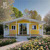 Maison préfabriquée transformable multi-pièces extensible, villa portable en conteneur pliable avec pour la vie urbaine et ADU de jardin