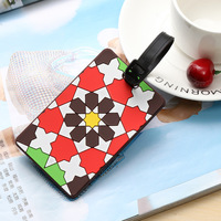 Étiquette de bagage souple en PVC personnalisée avec logo 3D par sublimation pour valise de voyage, idéale pour les compagnies aériennes (vente en gros)