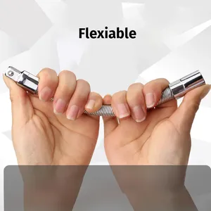 Kunci Soket Fleksibel dengan Batang Ekstensi 1/2" 1/4" 3/8" Drive Ratchet Baja Krom Vanadium - Product Image 6