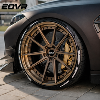 Ruedas Forjadas EVOR, Diseño Cóncavo Profundo Personalizado, Monobloque de 1/2/3 Piezas, 5x114.3 5x120 5x130, para Autos de Pasajeros Audi, BMW, Urus, C7, C8