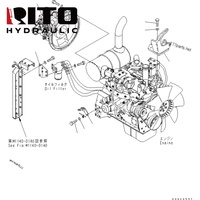 Pompe hydraulique principale RITO 708-1L-00650 HPV95, pièce de rechange pour engins de construction PC130-7, pompe d'excavatrice 7081L00650