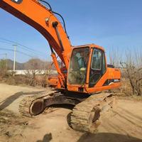 Excavatrice sur chenilles de taille moyenne DOOSAN DH225lc-7 d'occasion à bas prix, livraison gratuite, nouveau modèle, excavatrice agricole hydraulique