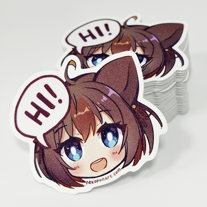 Pegatinas de Vinilo PVC Personalizadas al por Mayor con Diseño de Puntos Brillantes, Resistentes al Agua, Adhesivas, Holográficas, de Dibujos Animados - Product Image 1