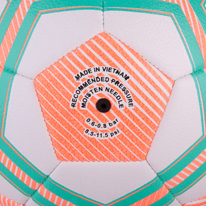 Wholesale Custom Logo Soccer Ball <b>Machine</b> <b>Stitched</b> Orange Lychee Texture PVC Football for Recreation Made in Vietnam Factory - Product Image 3