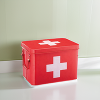 Petite armoire médicale murale en métal, Kit de premiers soins mural, boîte à médicaments