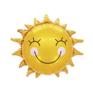 Party Love Metallic Sun Face <b>Balloon</b> 67x68Cm Foil Cartoon Kids Party <b>Decoration</b> - Product Image 2