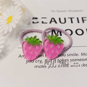 Bracelet élastique en Nylon <span class=keywords><strong>avec</strong></span> <span class=keywords><strong>faux</strong></span> fruits, attaches à <span class=keywords><strong>cheveux</strong></span>, nouvelle mode de haute qualité, design de fruits, couleur vive - Product Image 5