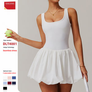 Gaun Tenis Wanita 2-in-1 - Rok Golf dengan Celana Pendek Terpadu untuk Pickleball Padel - Rok Voli yang Elastis - Product Image 1