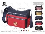 Borsa a Tracolla in Nylon per Donna, Colore Unito, Leggera, con Chiusura a Cerniera, per Uso Quotidiano - Product Image 1