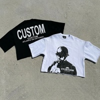 T-shirt Homme Personnalisé avec Logo – Vente en Gros, T-shirt Graphique Épais 100% Coton, Épaules Tombantes, Coupe Oversize, Style Streetwear pour Hommes