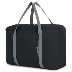 定制尼龙可折叠旅行包，用于座椅下携带行李过夜包衣服储物手提包Gymbag手提袋