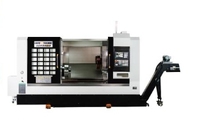 Centre d'usinage CNC de précision haute vitesse QT300, tour horizontal à banc incliné de moyenne capacité, tourelle motorisée à 12 postes FANUC