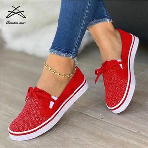 Zapatillas Deportivas Sin Cordones para Mujer, Diseño Nuevo de 2021, Zapatos Planos Clásicos, Mocasines Casuales para Mujer - Product Image 2