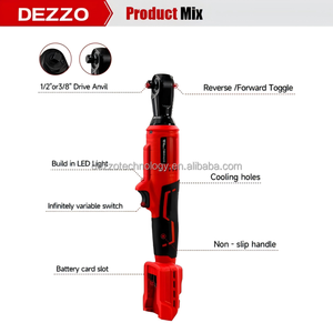 Аккумуляторный электрический гайковерт 18В, 3/8 дюйма, 80 Нм, для снятия винтов и гаек, с LED-подсветкой, электроинструмент для ремонта - Product Image 2