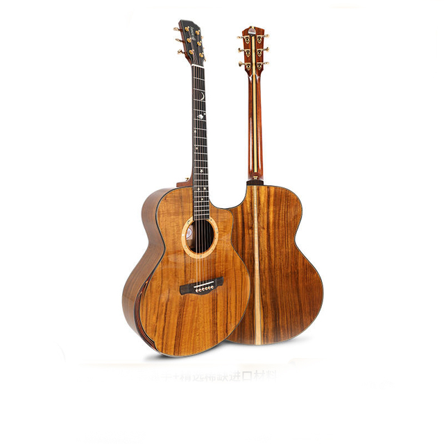 Starway OEM Custom Logo Wholesale 41 Inch Acacia Wood Panel Ebony Headstock 6 String Glossy Folk Acoustic Guitar for Adult