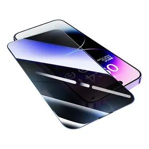 Cao Cấp Đầy Đủ Keo Chống Gián Điệp Tempered Glass Đối Với iPhone 11 12 13 14 15 Pro Max Bảo Vệ Màn Hình Riêng Tư Chống-Nhìn Trộm Chống Xước