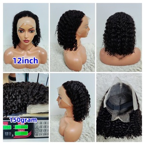 Letsfly <span class=keywords><strong>21</strong></span> $ khuyến mãi sóng nước 13X4 ren phía trước Tóc Giả 10 12 14 16inch xoăn Bob Tóc Giả 9A Brazil 100% tóc con người bán buôn - Product Image 6