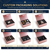 Boîte magnétique de luxe personnalisée pour macarons, avec logo, emballage recyclable, pochettes portables, revêtement UV, pour desserts