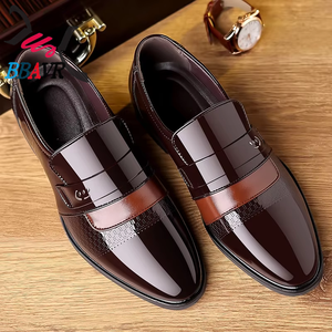 Zapatos de Vestir de Cuero Patentado para Hombre BBAVR, con Hebilla y Punta en Pico, Color Sólido, para Oficina, Carrera Profesional y Uso Formal - Product Image 3