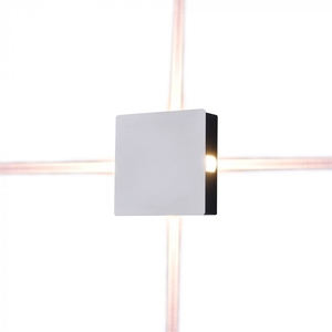 V-TAC VT-704 4W bianco LED parete luce IP65 impermeabile in alluminio 4000K forma quadrata per giardino esterno parete 12W bianco caldo 3000K - Product Image 1