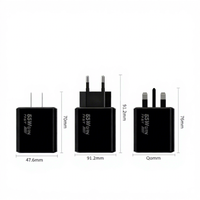 Chargeur rapide GaN 65W avec ports 1A+1C et câble rétractable, affichage numérique pour ordinateur portable