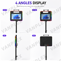 Cabina de Fotos Selfie DSLR con Pantalla Táctil de 15.6 Pulgadas y Trípode Plegable para Bodas, Cumpleaños y Fiestas Corporativas