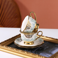 Ensemble de tasses à thé et soucoupes en céramique de style nordique comprenant une tasse à café tasse à lait assiette en porcelaine pour le thé et le dessert de l'après-midi
