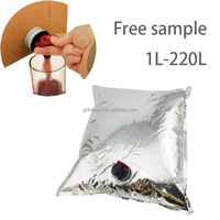 Sac BIB réutilisable avec bouchon à valve Vitop pour café, eau, vin, huile d'olive, jus, boissons, emballage de liquides alimentaires