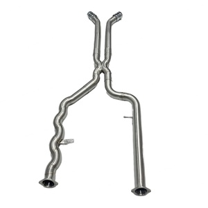 70mm Stainless Steel Dual Midpipe M2 G87 Equal Length Exhaust Mid Pipe System for BMW S58 3.0T - Product Image 1