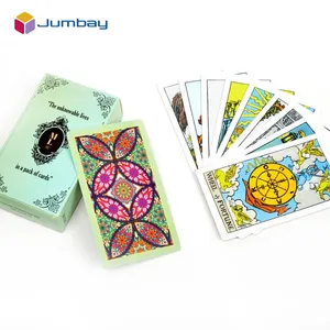 Tùy chỉnh của riêng bạn nhựa giấy thần thoại Marseille spielkarten người mới bắt đầu Tarot thẻ với túi hoặc chủ