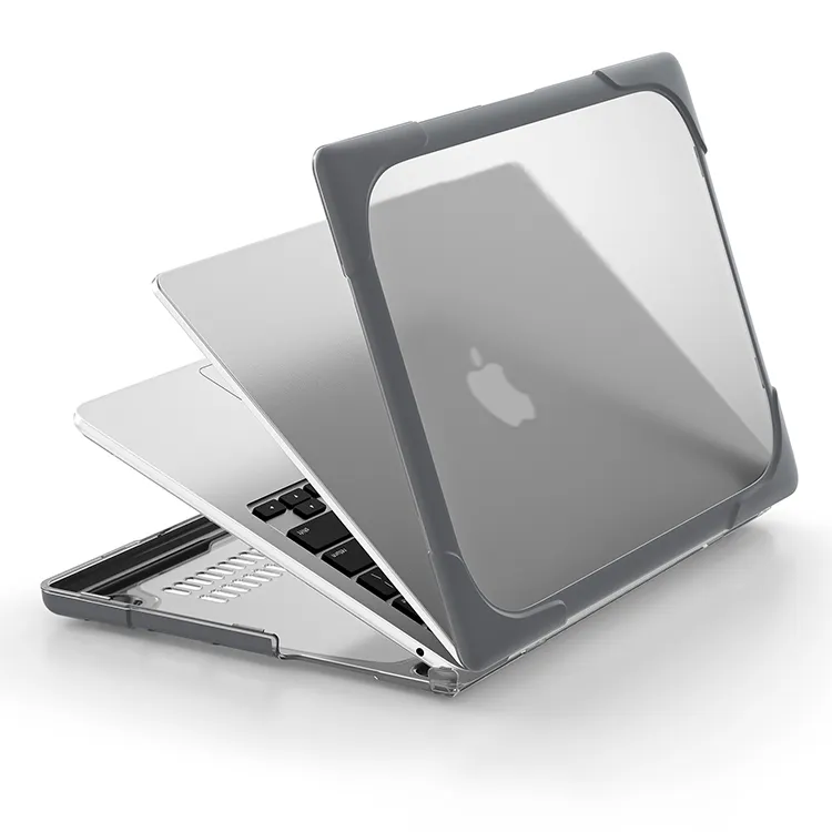 New model A2681 laptop cover for Macbook Air m2 13.6 inch 2022 case with foldable kickstand clear TPU bumper rugged anti-scratch