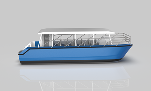Barco de pasajeros de catamarán, con cabina abierta de aluminio, <span class=keywords><strong>40</strong></span> pies, 12,5 m, 45 pasajeros, a la venta - Product Image 3