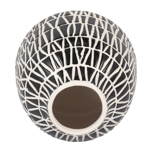 Vaso in ceramica con design moderno per soggiorno, vaso decorativo per fiori per casa, camera da letto, ufficio, scrivania - Product Image 5