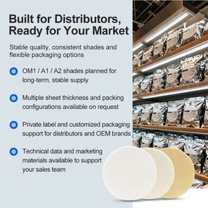 แผ่นฟอร์มสุญญากาศสำหรับทำวีเนียร์ Smile Find Multipurpose Oral Hygiene 510k Ce Snap Veneer 0M1 A2 Shade Dental Vacuum Forming Sheets for Veneers A1 White - Product Image 6