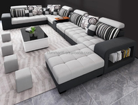 CBMmart Modern Günstige Sofas L-Form Weiß Luxus Leder Ecke Schnitts ofa Set Möbel Wohnzimmer