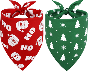 عيد الميلاد مخصص الكلب باندانا بالجملة احتفالي الحيوانات الأليفة مثلث وشاح خدمة OEM - Product Image 3