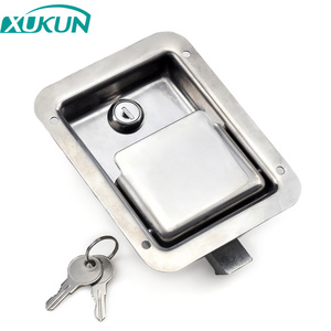 XK103-3S Serratura a Maniglia per Cassetta degli Attrezzi RV in Acciaio Inox, Senza Chiave, Finitura a Specchio, Uso Confortevole, per Porte di Rimorchi e Camion - Product Image 3