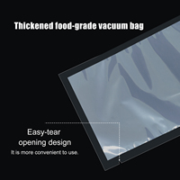Sacs de conservation alimentaire sous vide en plastique transparent thermoscellable personnalisés pour l'emballage, compatibles avec diverses machines à vide
