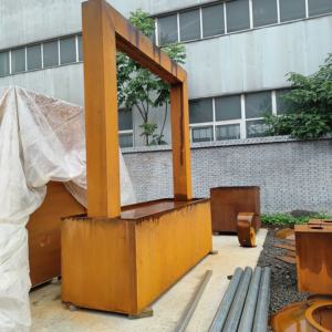 Corten للصدأ خاصية الماء gardendecoration الصلب نافورة الماء شلال - Product Image 1