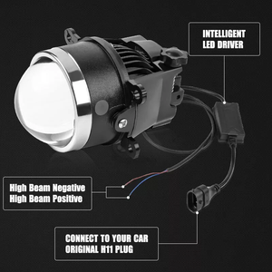 Sistema de iluminación para <span class=keywords><strong>coche</strong></span>, resistente al agua, 3 pulgadas, 110W, lámpara antiniebla, lente de proyector Bi, lente de luz antiniebla, lente hiperboloide antiniebla Universal plana para <span class=keywords><strong>coche</strong></span> - Product Image 2