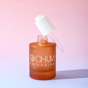 Benutzer definiertes Logo Frosted Transparent Color Luxus 30ml 1 Unze Fett flasche und dicke Glasflasche für ätherisches Öl - Product Image 2
