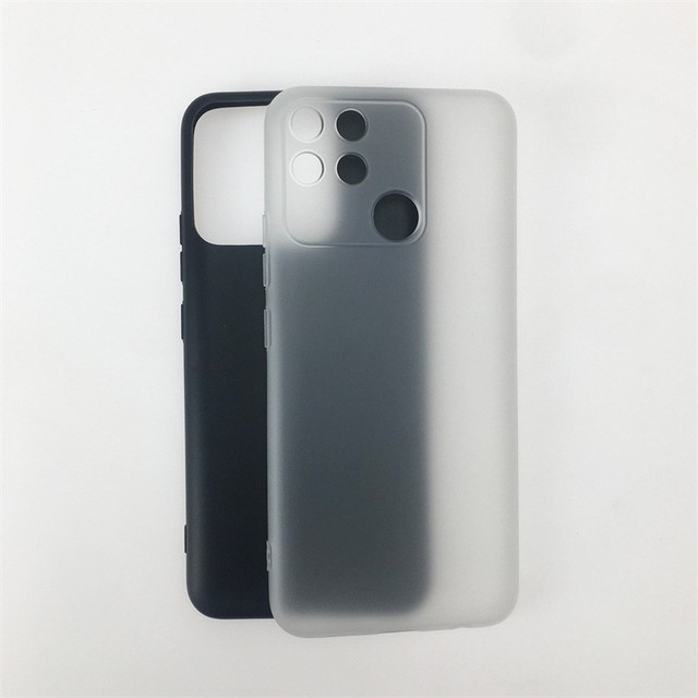 Manufacturer Wholesale Matte TPU Cases Soft Frosted Back Cover Silicone Mobile Phone Case for OPPO Realme Narzo 50A Black