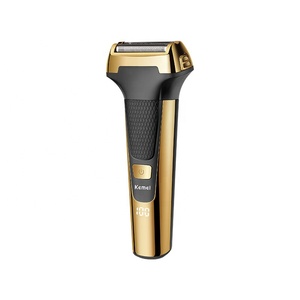 Rasoir électrique LED USB, tondeuse à barbe, machine à raser Kemei Km-6551 3 en 1, tondeuse à cheveux, tondeuse à barbe, soin du corps pour homme - Product Image 6
