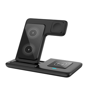 Vente chaude <span class=keywords><strong>Chargeur</strong></span> Sans Fil Multifonctionnel 15W 3 en 1 Pliable Charge Rapide pour Écouteurs De Bureau Téléphone <span class=keywords><strong>Montre</strong></span>-<span class=keywords><strong>Bracelet</strong></span> De Charge - Product Image 1