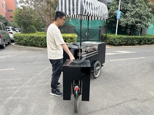 Coffee Bakery Bike Outdoor Mobile Food Trolley Cart Bakery Tricycle Snack Food Bike Cart for Sale - Product Image 2