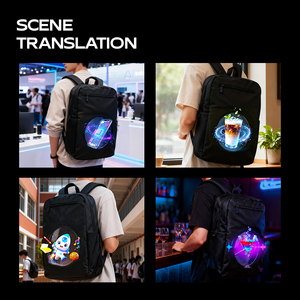 Écran publicitaire mobile holographique <span class=keywords><strong>3D</strong></span>, affichage LED, sac à dos capable d'afficher des images et des vidéos publicitaires - Product Image 5