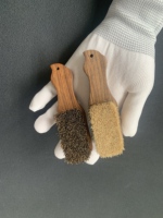 Brosse à poils longs et collants Pig Mane pour nettoyage de roches, DIY OEM, manche en bois confortable, design ergonomique, escalade, bouldering