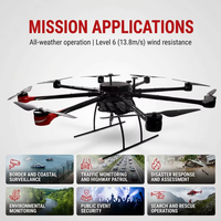Système de drone fixe au sol LEABON : Station d'alimentation au sol pour un vol stationnaire longue durée, aéronef industriel pour la surveillance de la sécurité publique, en matériau PVC