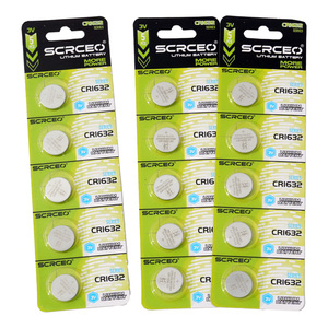 แบตเตอรี่แบบเหรียญ 3V CR1632 ความจุ 120mAh ลิเธียม แบบไม่สามารถชาร์จได้ บรรจุภัณฑ์แบบพลาสติกใส สำหรับของเล่นและนาฬิกา - Product Image 1