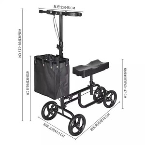 Andador Plegable Yikang YK9776F1 Negro con Plegado de un Botón para Rehabilitación y Entrenamiento de Discapacidades - Product Image 3